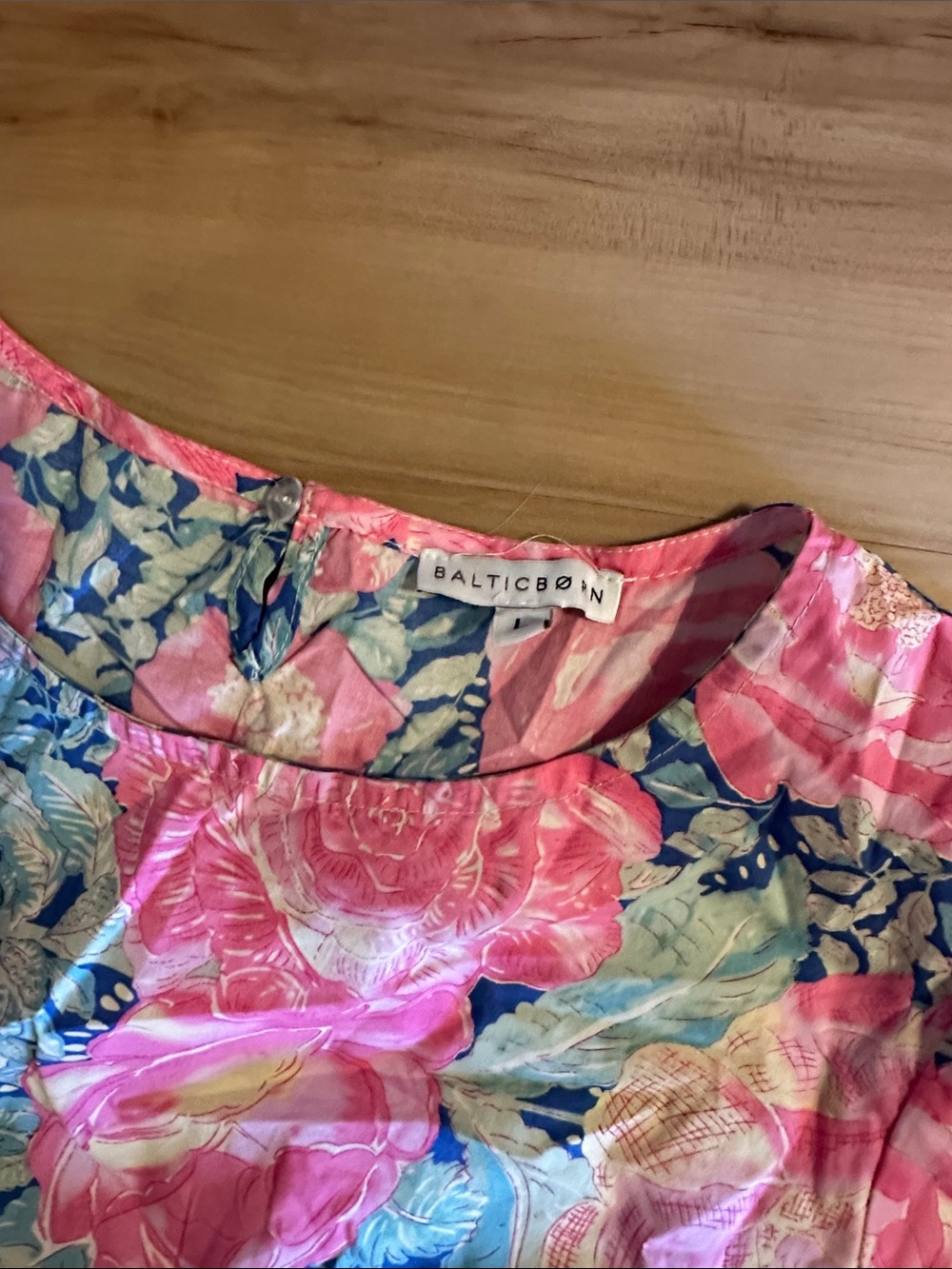 Baltic Born Pink and Blue Floral Casual Dress - Picture 2 of 2